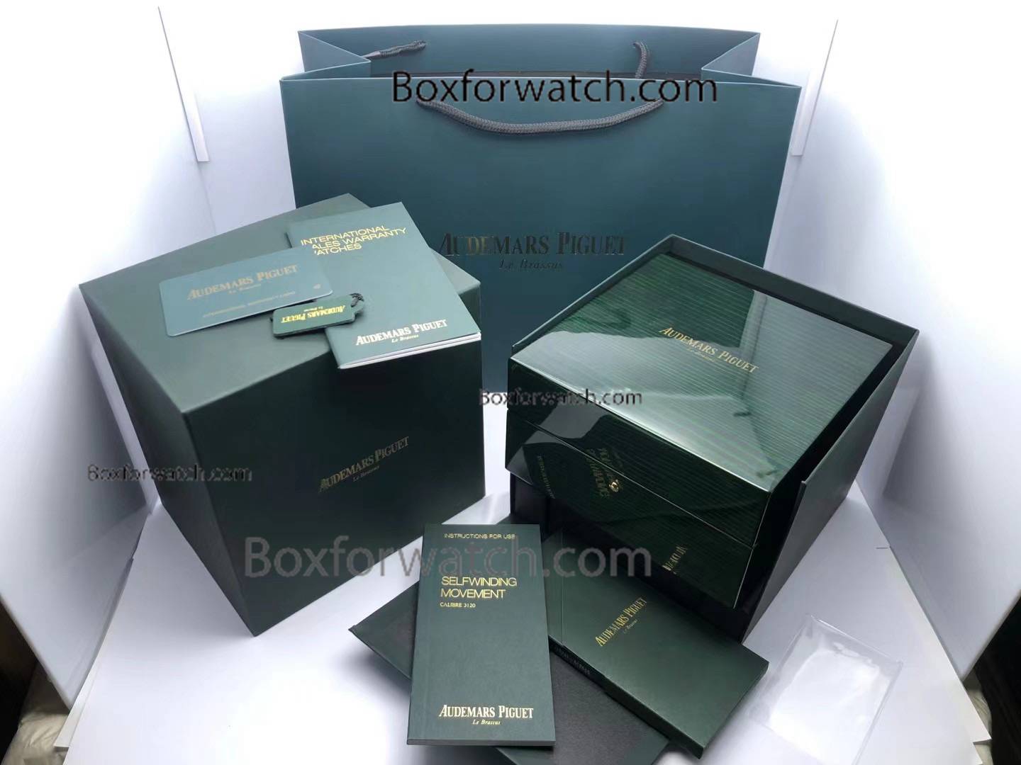 Premium Quality Audemars Piguet AP Wood Box Green Box Set